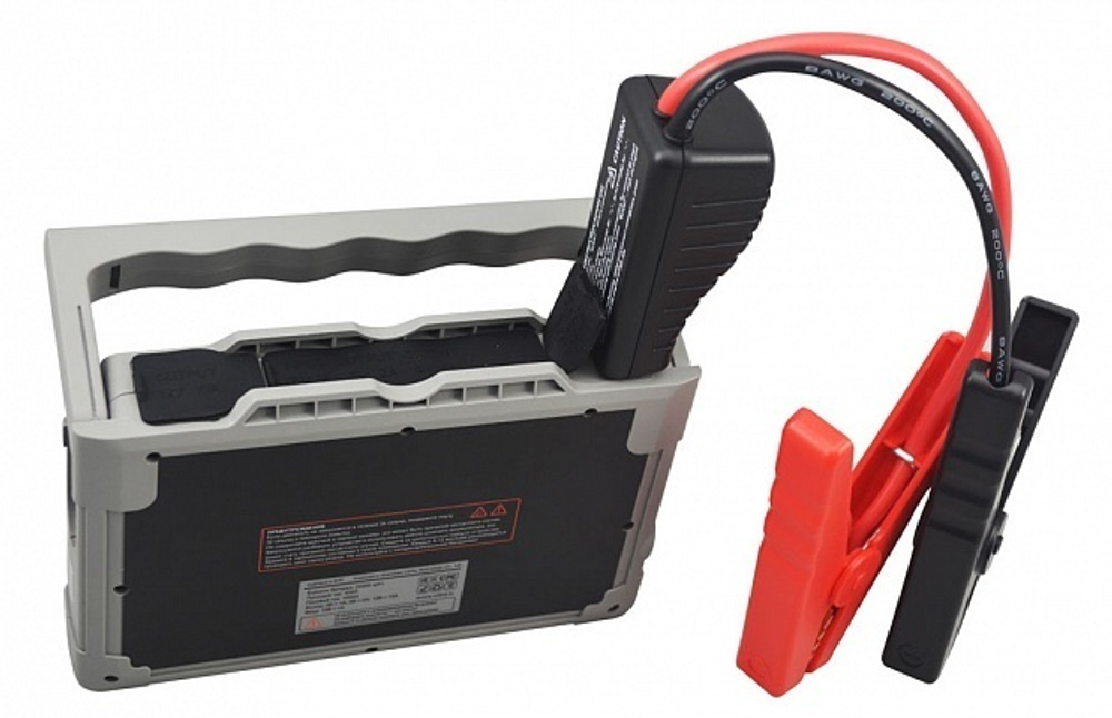 Пусковое устройство АТОМ 24 12В. 24000мАч.88.8Вт*ч. 1000/500А