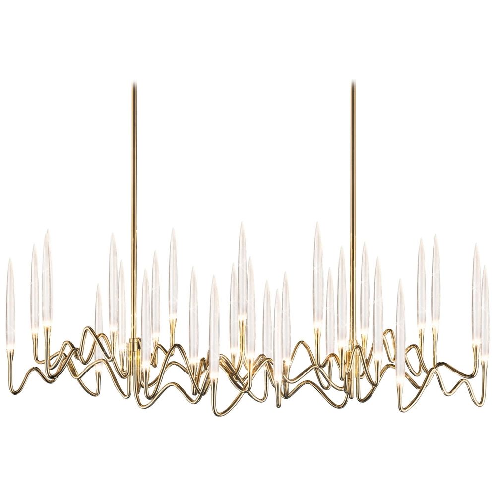 Люстра Il Pezzo Chandelier Brass And Crystals L80 By Imperiumloft