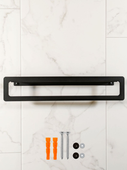 Держатель для полотенец MetaDec Qadrate 50см черный