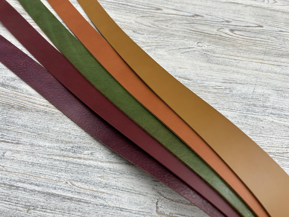 лот ременных заготовок для ремней разного цвета