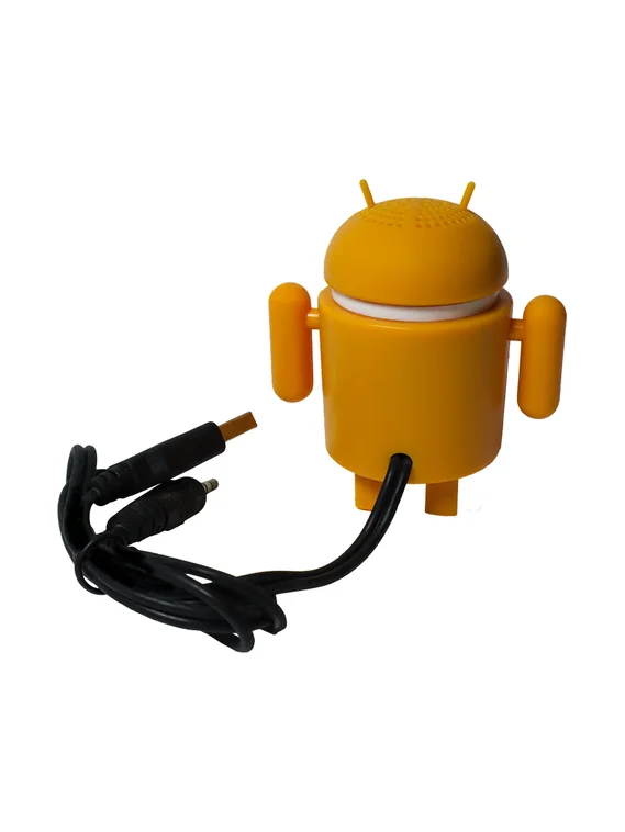 Фигурка - колонка Андроид с разъемом USB и 3.5 mini jack Оранжевый
