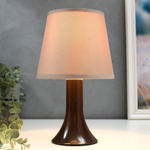 Лампа настольная  1хЕ14 15Вт d=16,5 см, h=27,5 см (коричневый)