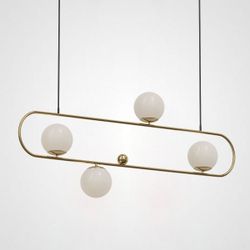 Подвесной реечный светильник HOOP L120 Bronze