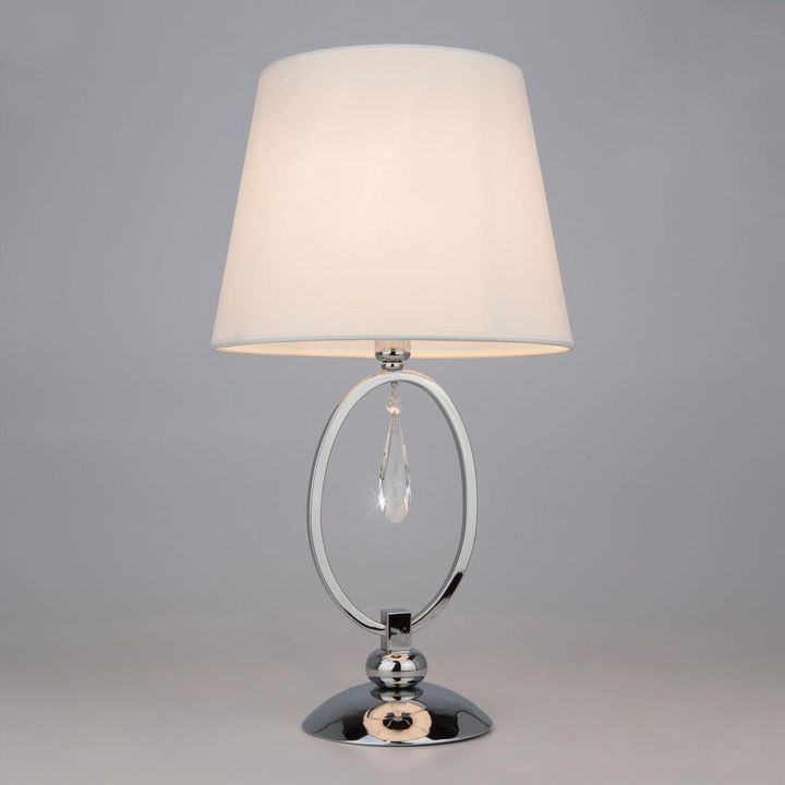 Настольная лампа Eurosvet 01055/1 хром/прозрачный хрусталь Strotskis