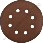 Круг шлифовальный ЗУБР ″СТАНДАРТ″ из абразивной бумаги на велкро основе, 6 отв., Р180, 150мм, 5шт