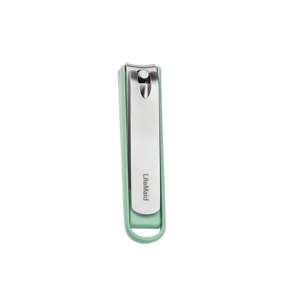 Кусачки для ногтей Litemaid Nextool из нержавеющей стали с крышкой против брызг, зеленые
