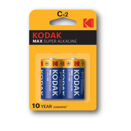 Батарейки Kodak LR14-2BL MAX SUPER Alkaline [KC-2]