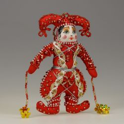 Ёлочная игрушка Бисерный Клоун