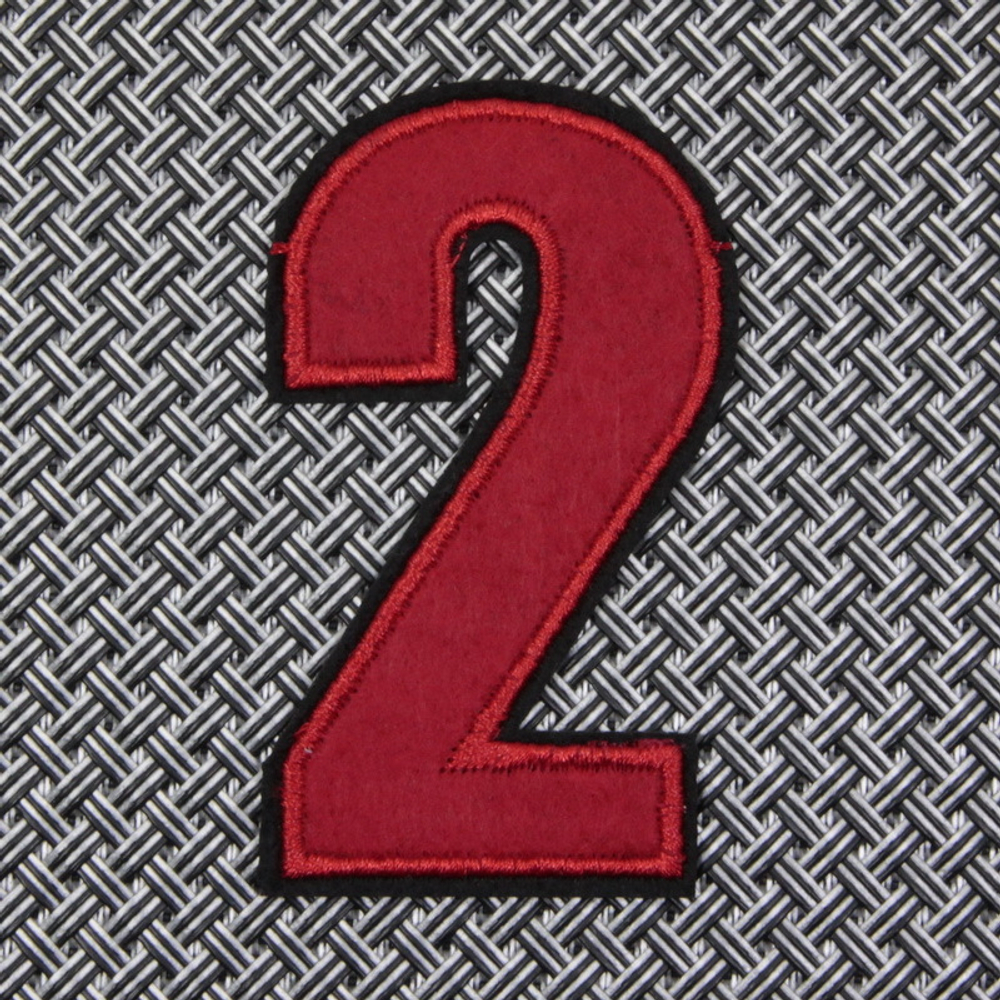 Нашивка Цифра "2" (красная)