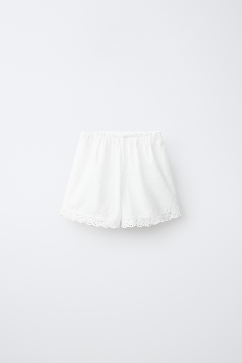 ZARA ПИЖАМА С БРЕТЕЛЯМИ И ТКАНЬЮ ПЛЮМЕТИ, БЕЛЫЙ