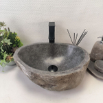 Раковина из речного камня RS-63676 (46*36*16) 0122