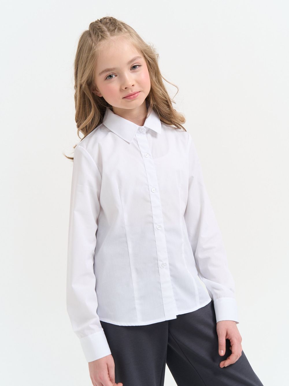 Рубашка "Белая" для девочки 7+