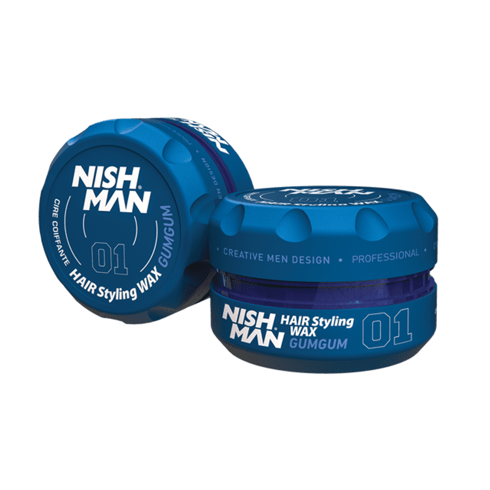 ВОСК ДЛЯ ВОЛОС NISHMAN AQUA HAIR STYLING WAX 01 GUMGUM Аромат: жевательная резинка «Бабл-Гам»