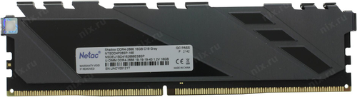 Модуль памяти Netac Shadow DDR4 DIMM 16Gb PC4-21300 CL19