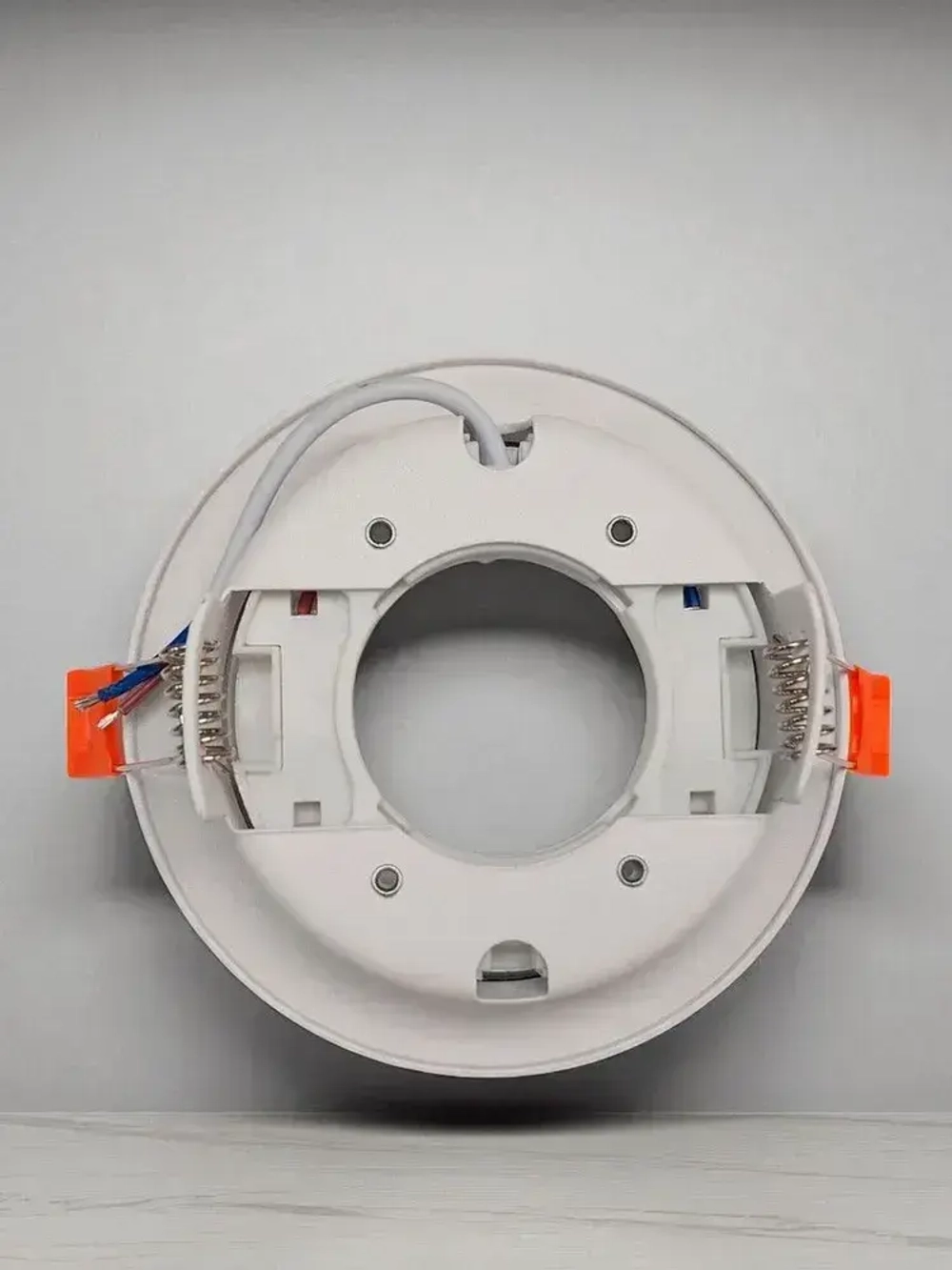 Точечный потолочный светильник 2011 круглый GX53, белый металл, комплект 5шт