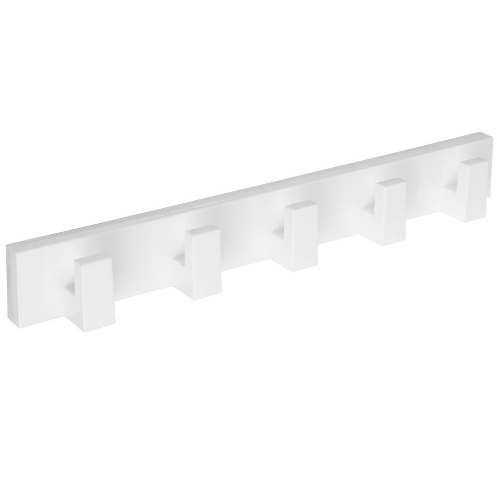 Вешалка настенная для ванной 5 крючков 390*48см