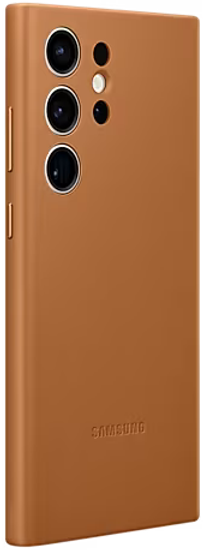 Чехол-накладка Leather Case S23 Ultra  Brown