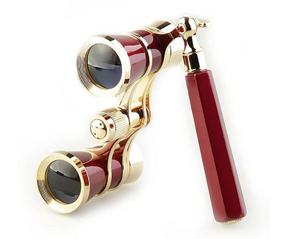 Красный театральный лорнет Veber БГЦ 3 25 E08