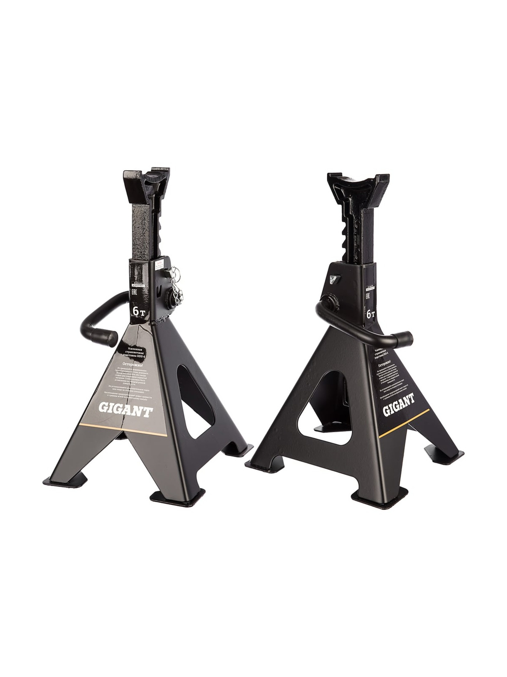 Усиленная страховочная подставка 6Т, 2 шт Gigant, макс. рабочая высота 600мм, мин. рабочая высота 385мм, HDS-6