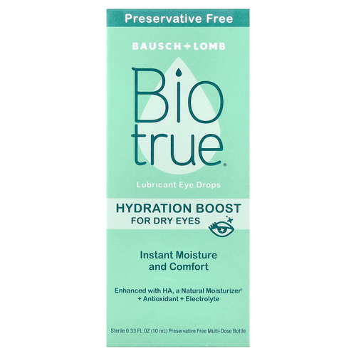 Biotrue, глазные капли для увлажнения, при сухости глаз, 10 мл (0,33 жидк. унции)