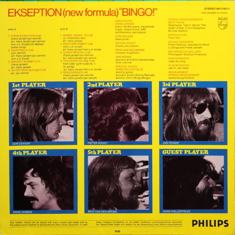 Ekseption (New Formula) / Bingo (LP)