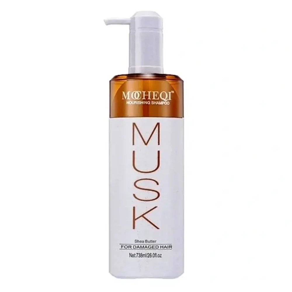 Шампунь для волос Mocheqi musk shea butter для поврежденных, окрашенных волос 738 мл