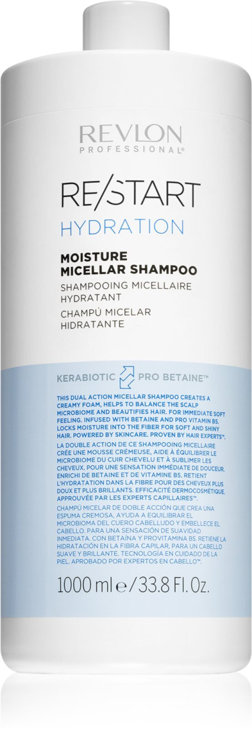 Revlon Professional Re/Start Hydration - увлажняющий шампунь для сухих и нормальных волос /   1000  ml  / GTIN 8432225114538