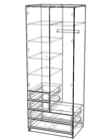 Шкаф МАДРИД правый