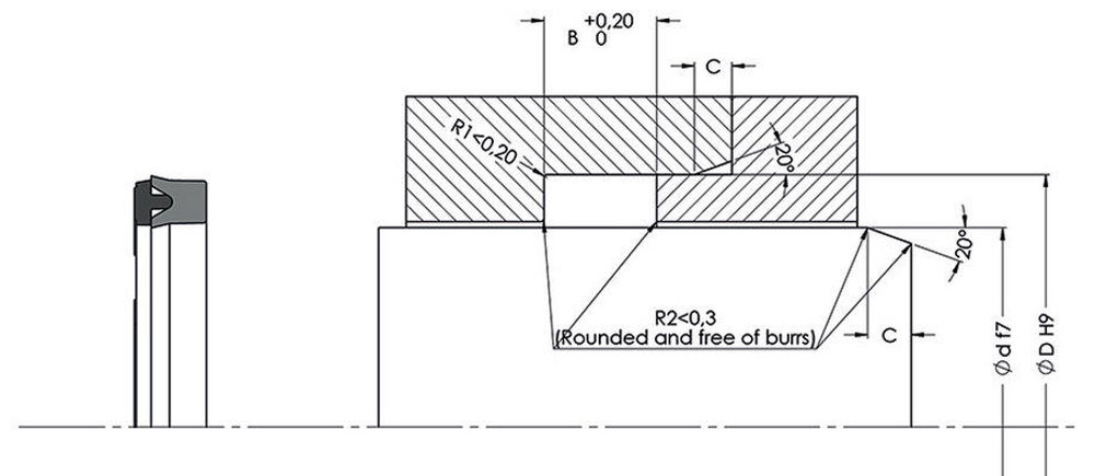 A703-018 Уплотнение для водяных насосов высокого давления 18-28-8