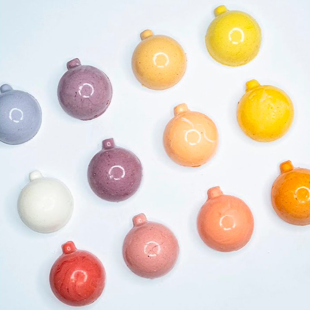 Форма для шоколада НОВОГОДНИЕ ШАРЫ №7 5 см 9 шт