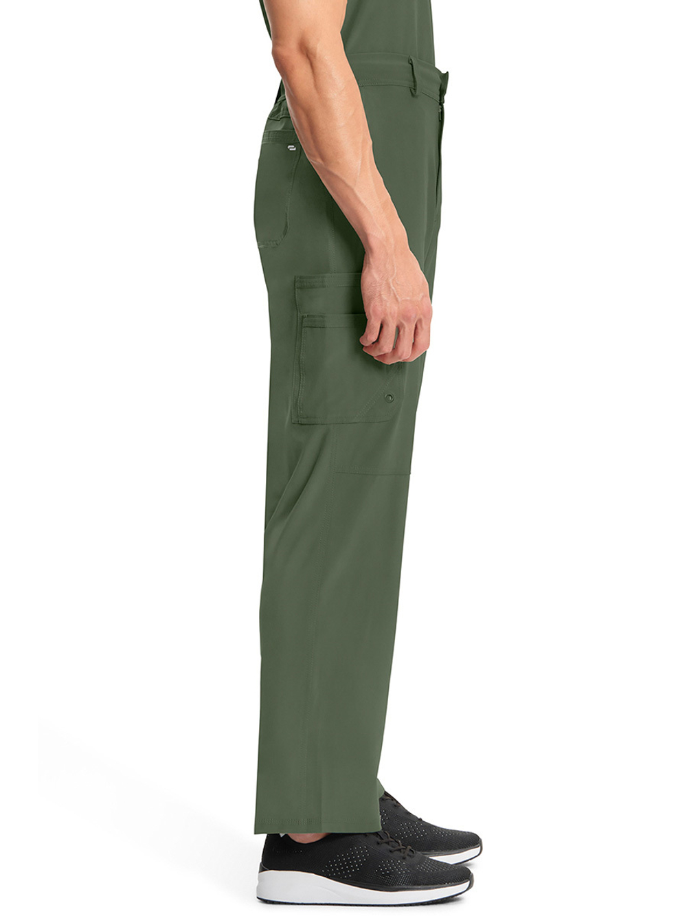 Брюки медицинские мужские удлиненные Cherokee CK200AT с внутренней кулиской на молнии, серый, M