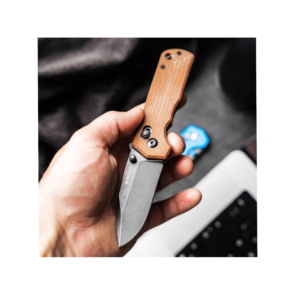 Складной нож Boker 01SC710 Rockstub Brown Micarta