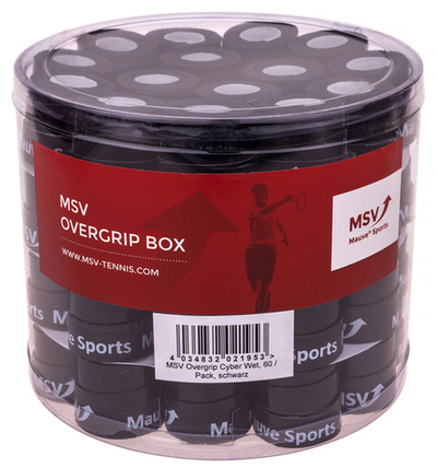 Намотки теннисные MSV Cyber Wet Overgrip black 60P