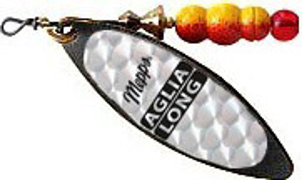 Блесна вращающаяся Mepps AGLIA LONG RAINBO, 4, Black