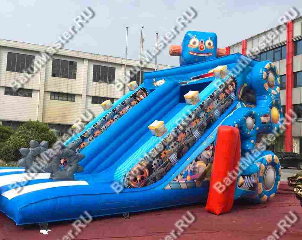 Надувная горка "Весёлый робот" 8*6*7 м