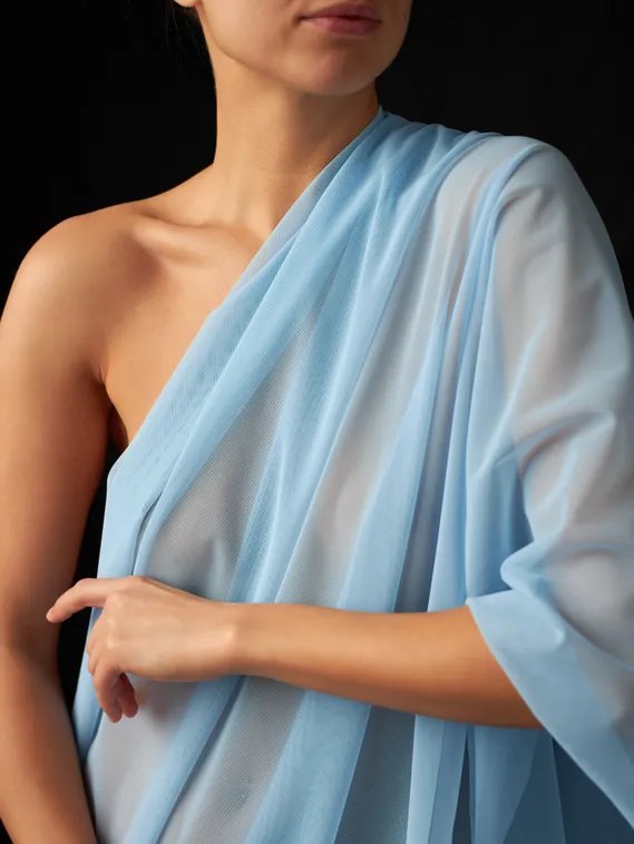 Сетка эластичная Lauma оптом, арт. 556, голубой 3090