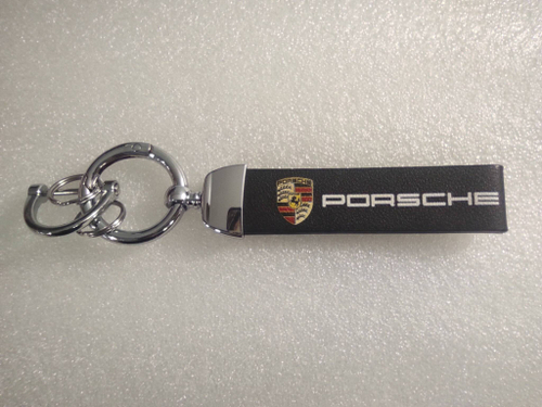 Porsche / брелок автомобильный для ключей, карабин, петля (Титан) (1 шт.)