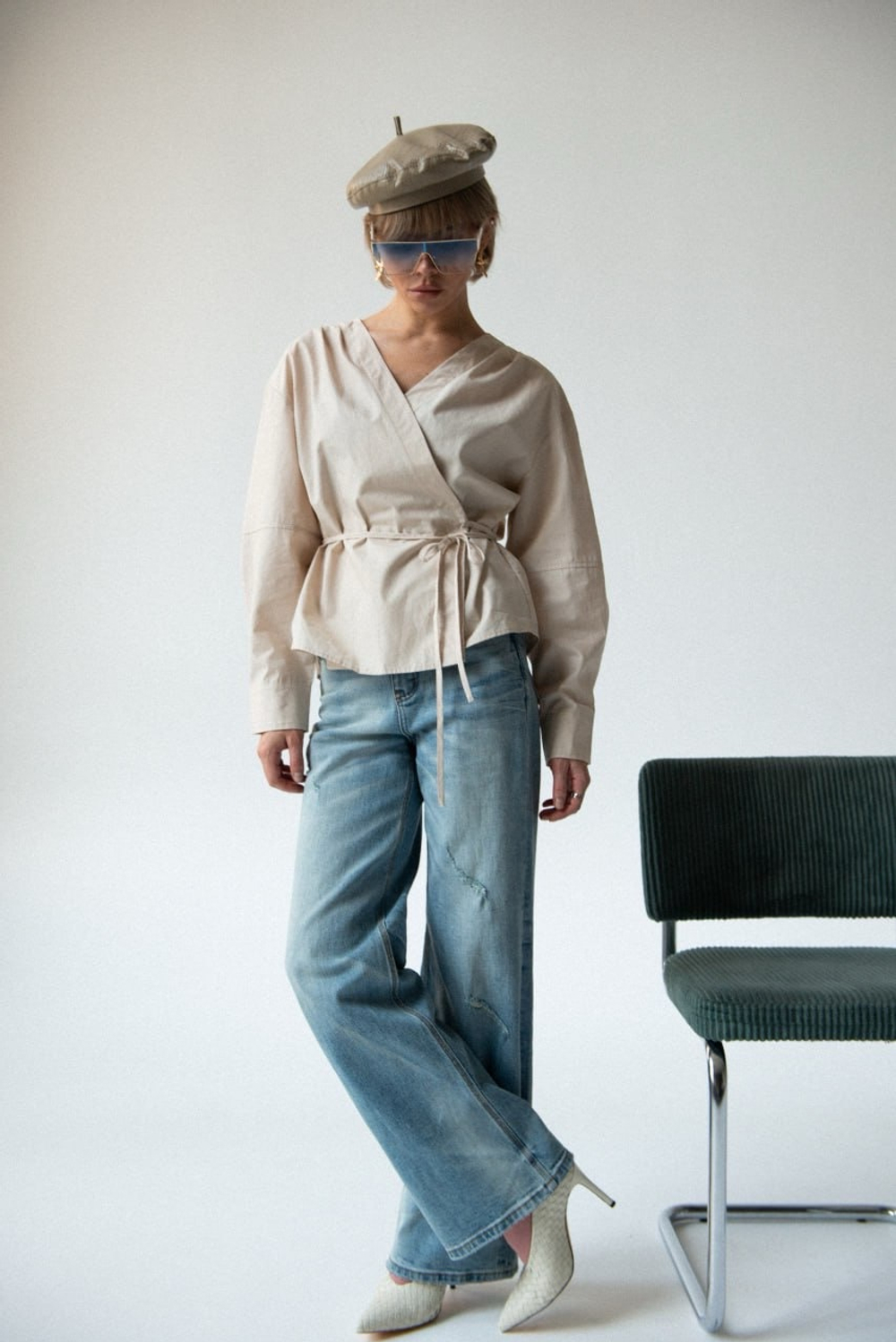 Рубашка на завязках NESSY