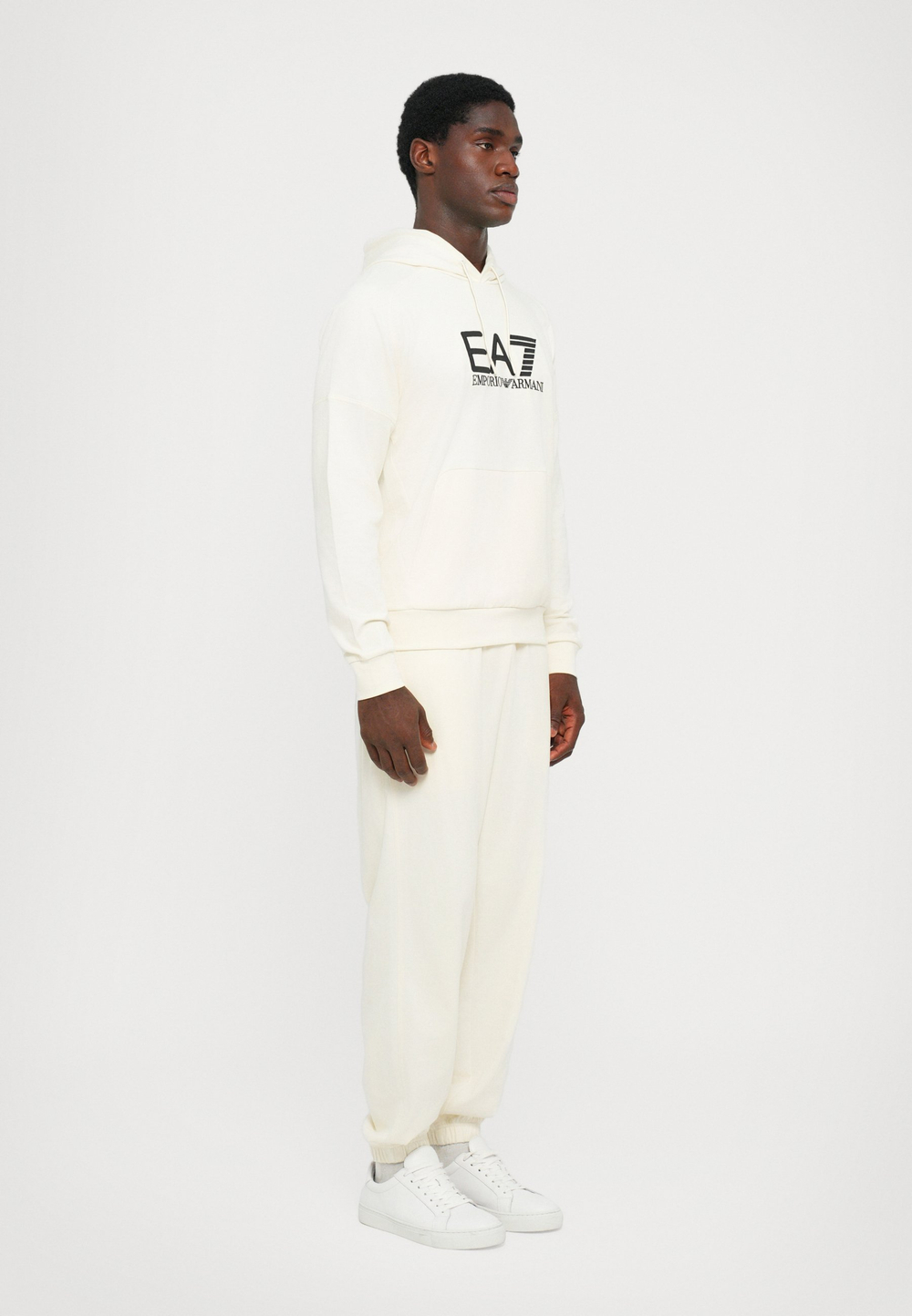 EA7 Emporio Armani Толстовка с капюшоном - Чёрный