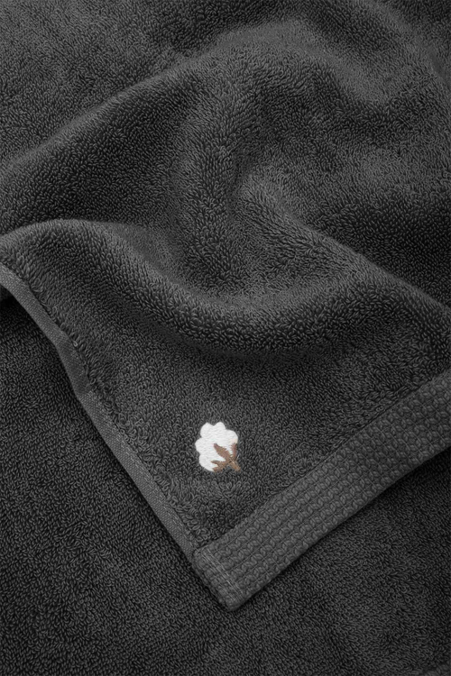Полотенце из органического хлопка Pure Cotton 80х150 темно-серый