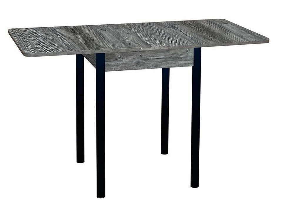 Эко 60х60 стол обеденный раскладной / пасадена/черный