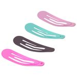 Заколки для волос НАБОР 8 шт., 5 см, клик-клак, soft touch, разные цвета, MONTE VITA, 457092