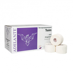 Спортивный тейп легкоразрываемый Adelante 5,0 см х 6,9 м