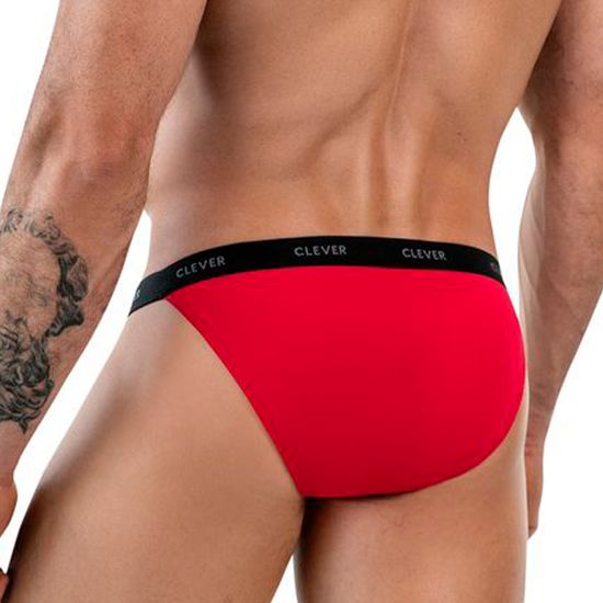 Мужские трусы танга красные Clever Moda TOKIO BRIEF 186705