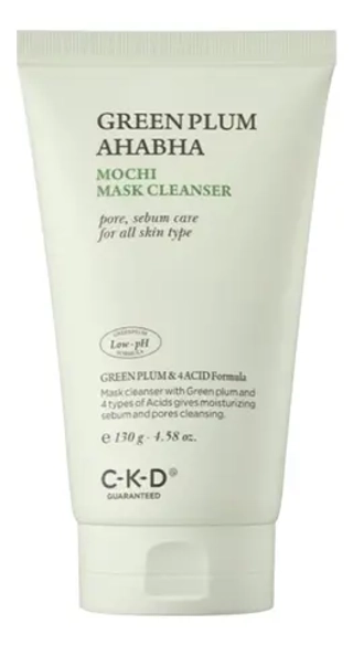 Маска для лица с экстрактом зеленой сливы CKD Green Plum AHA BHA Mochi Mask Cleanser 130 гр