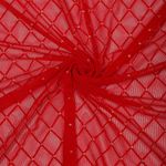 Сетка бельевая эластичная 85 г/м², шир.150 см / 1 метр, с флоком TBY.SZ030218 цв.116 красный /SZ030218.116/1/