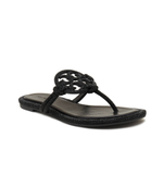 Кожаные вьетнамки MILLER KNOTTED PAVE TORY BURCH - черный(152177)