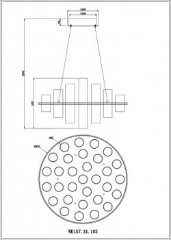 Подвесная люстра Wertmark Paula WE157.31.103