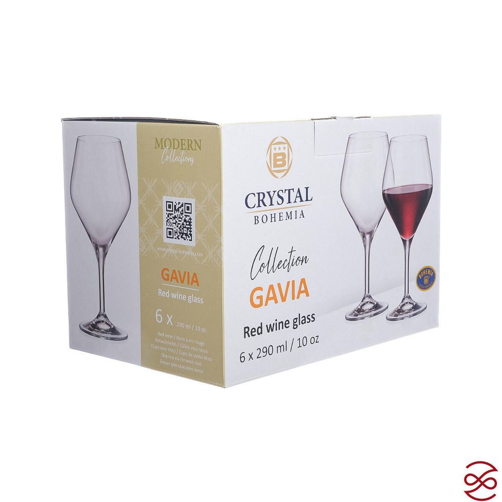 Набор бокалов для вина Crystalite Bohemia GAVIA 290 мл (6 шт)