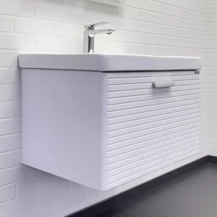 Подвесная тумба-умывальник Comforty Танжер-70П белая матовая с раковиной Comforty 4470